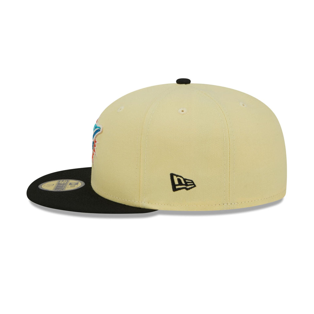 New Era Miami Dolphins Soft Yellow 2023 59FIFTY Fitted Hat