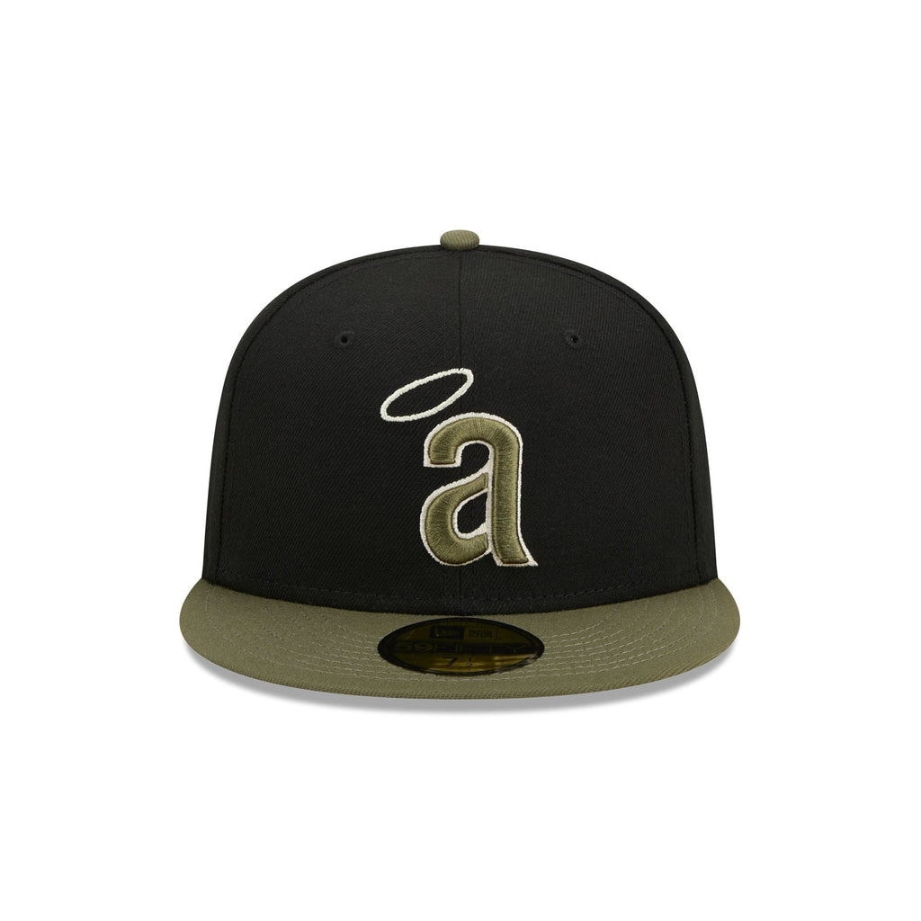 New Era Los Angeles Angels Black & Olive Green 2023 59FIFTY Fitted Hat