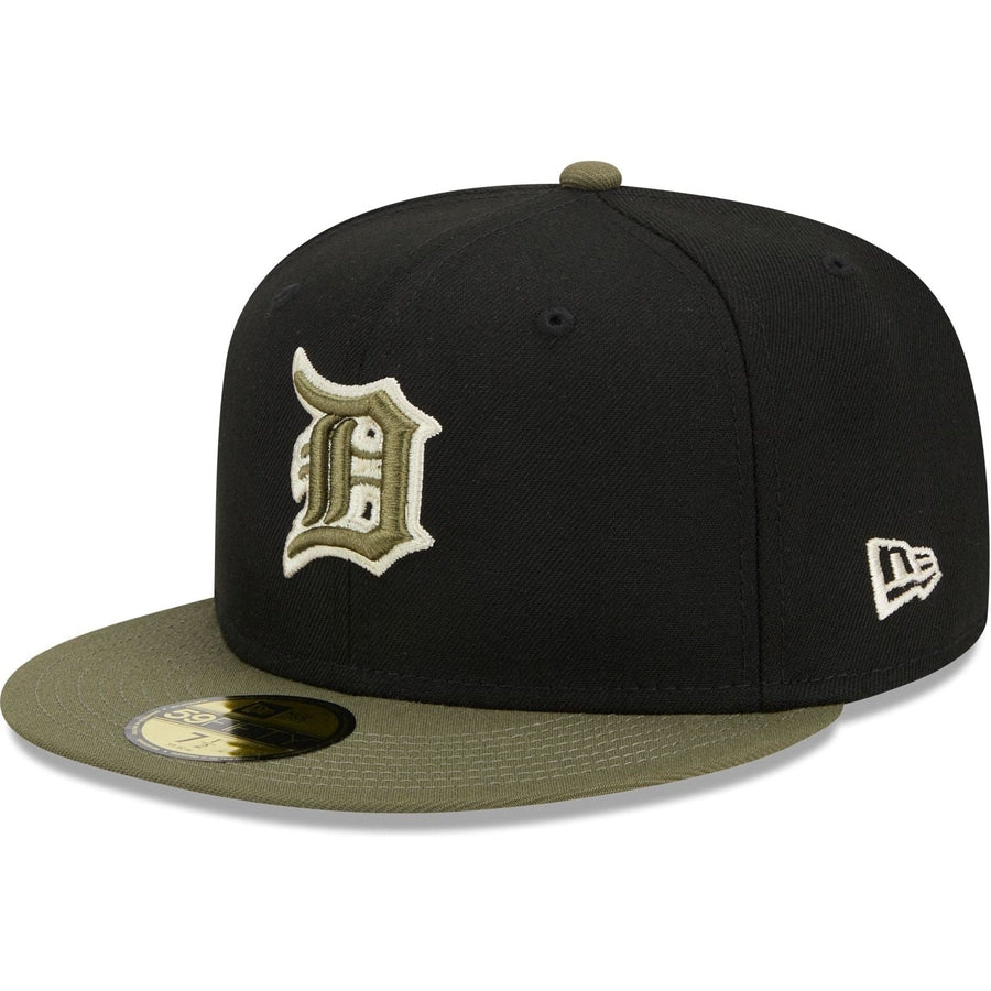 New Era Detroit Tigers Black & Olive Green 2023 59FIFTY Fitted Hat