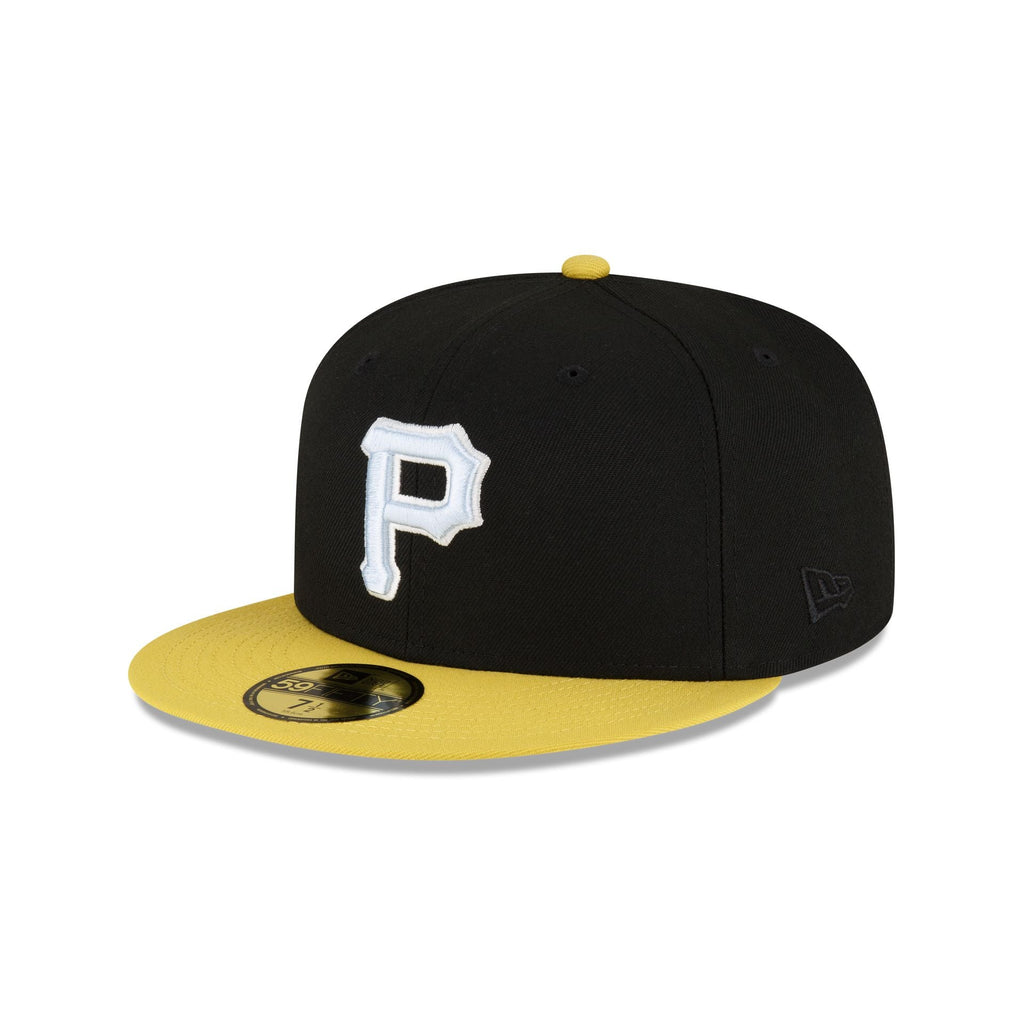 New Era Pittsburgh Pirates Chartreuse Visor 2023 59FIFTY Fitted Hat