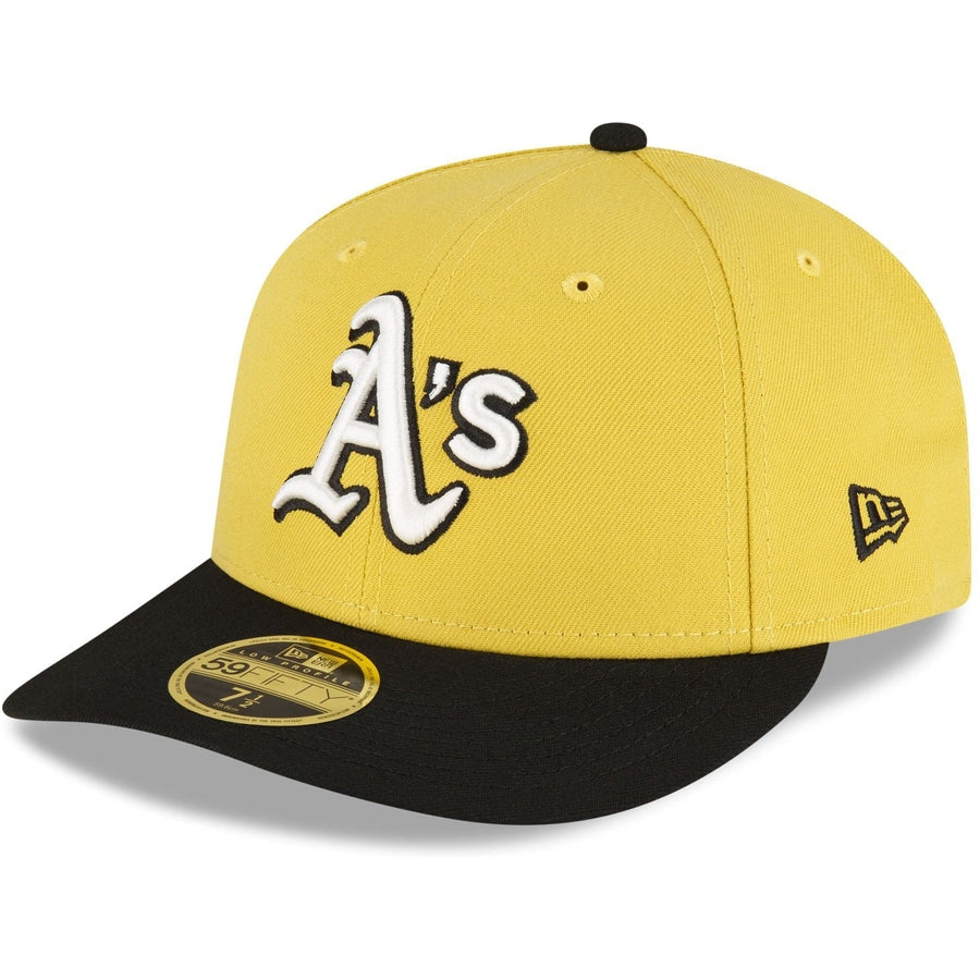 New Era Oakland Athletics Chartreuse Crown Low Profile 2023 59FIFTY Fitted Hat