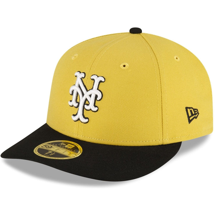 New Era New York Mets Chartreuse Crown Low Profile 2023 59FIFTY Fitted Hat