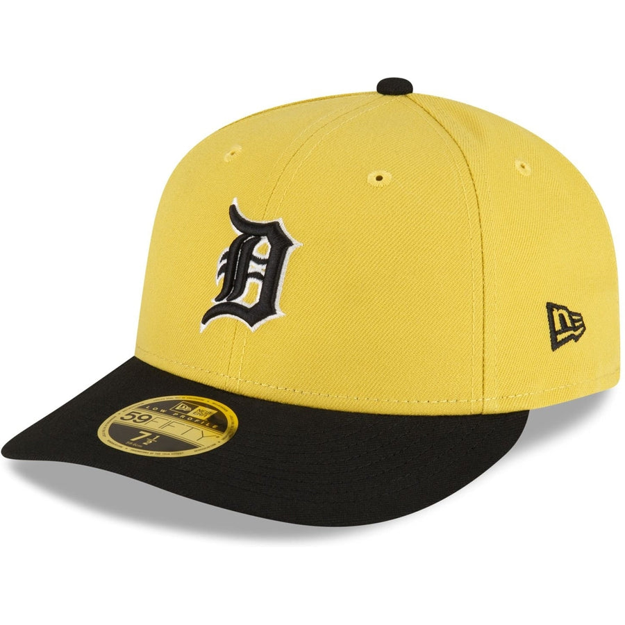 New Era Detroit Tigers Chartreuse Crown Low Profile 2023 59FIFTY Fitted Hat