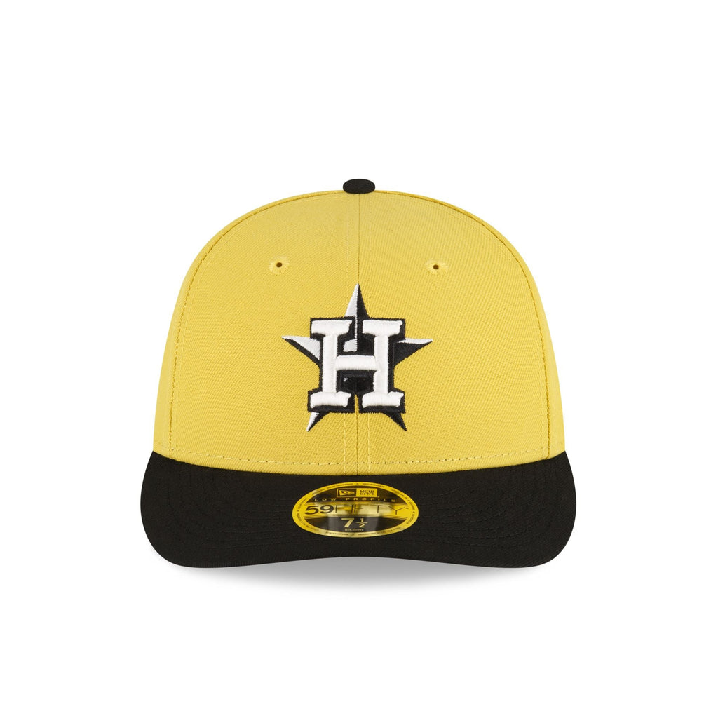 New Era Houston Astros Chartreuse Crown Low Profile 2023 59FIFTY Fitted Hat