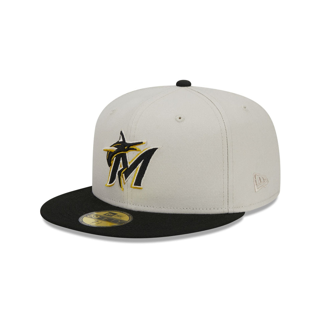 New Era Miami Marlins Two Tone Stone 2023 59FIFTY Fitted Hat