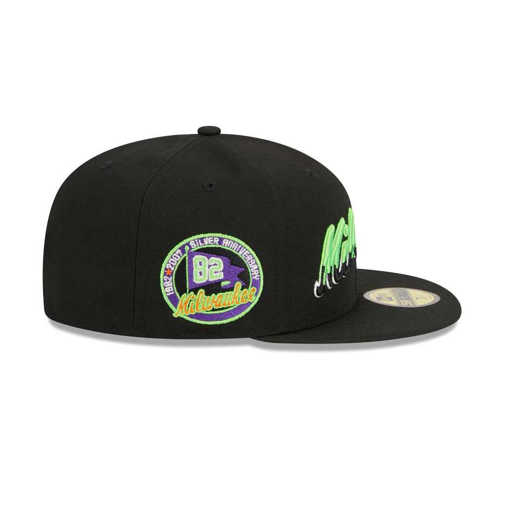 New Era Milwaukee Brewers Slime Drip 2023 59FIFTY Fitted Hat