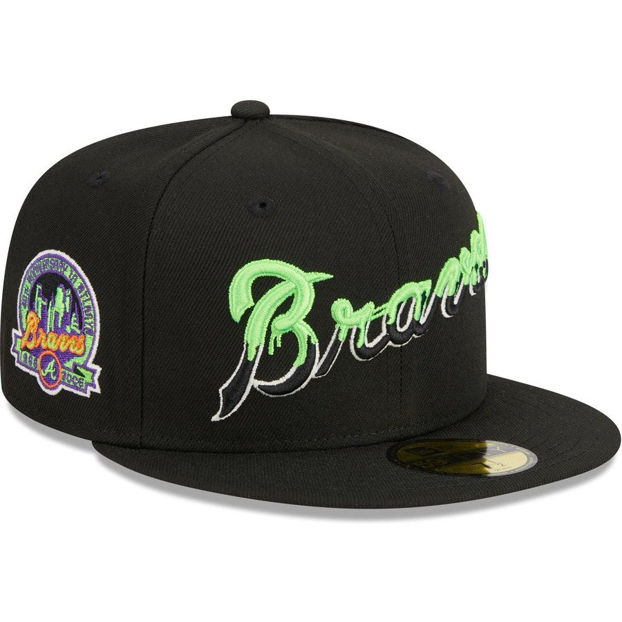 New Era Atlanta Braves Slime Drip 2023 59FIFTY Fitted Hat