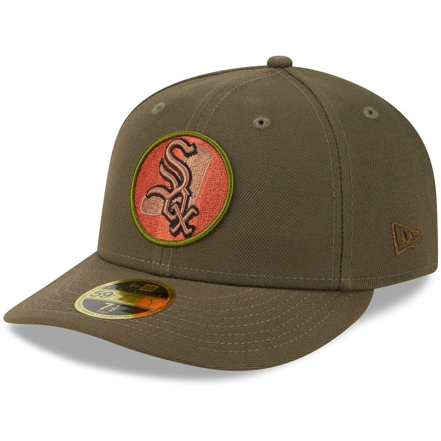 Rustic Fitted Hat New Era Chicago White Sox Rustic Fall Low Profile 2023 59FIFTY Fitted Hat