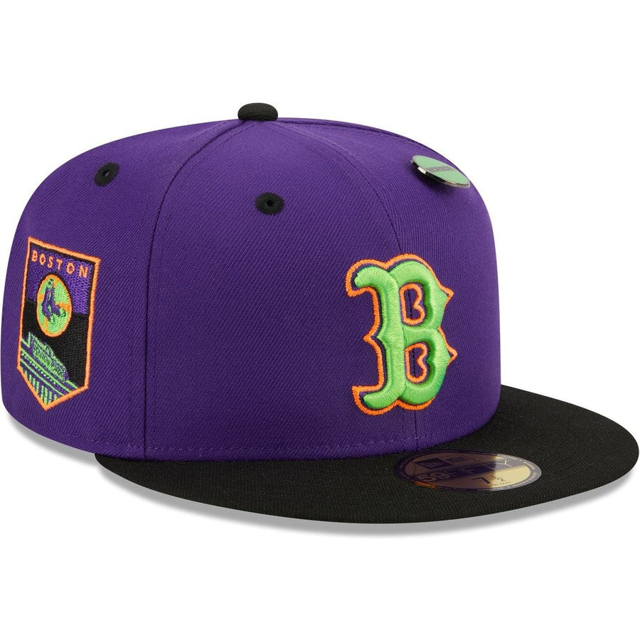 New Era 59fifty Pink Under Brim Red Sox Size 7 1/8 Easter Pack Fitted Hat  Club
