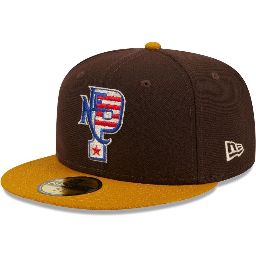 New Era New England Patriots Burnt Wood 2023 59FIFTY Fitted Hat