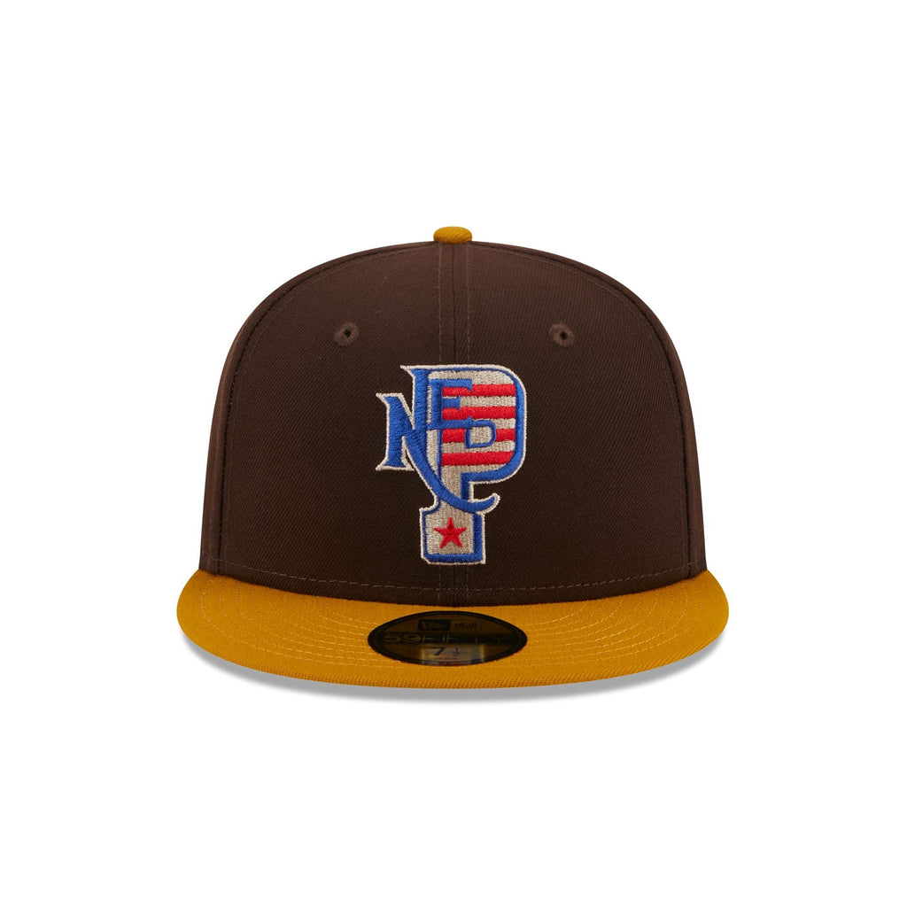 New Era New England Patriots Burnt Wood 2023 59FIFTY Fitted Hat