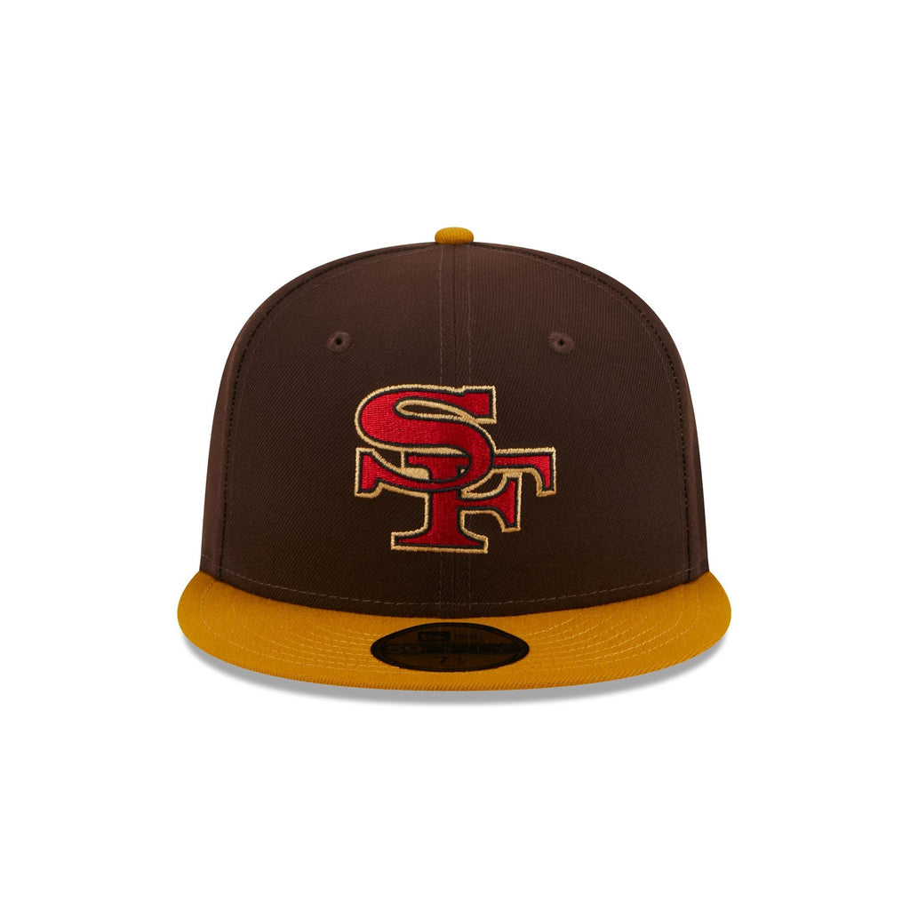 New Era 59FIFTY San Diego Padres Mexico Burnt Wood Brown Gold Fitted Hat
