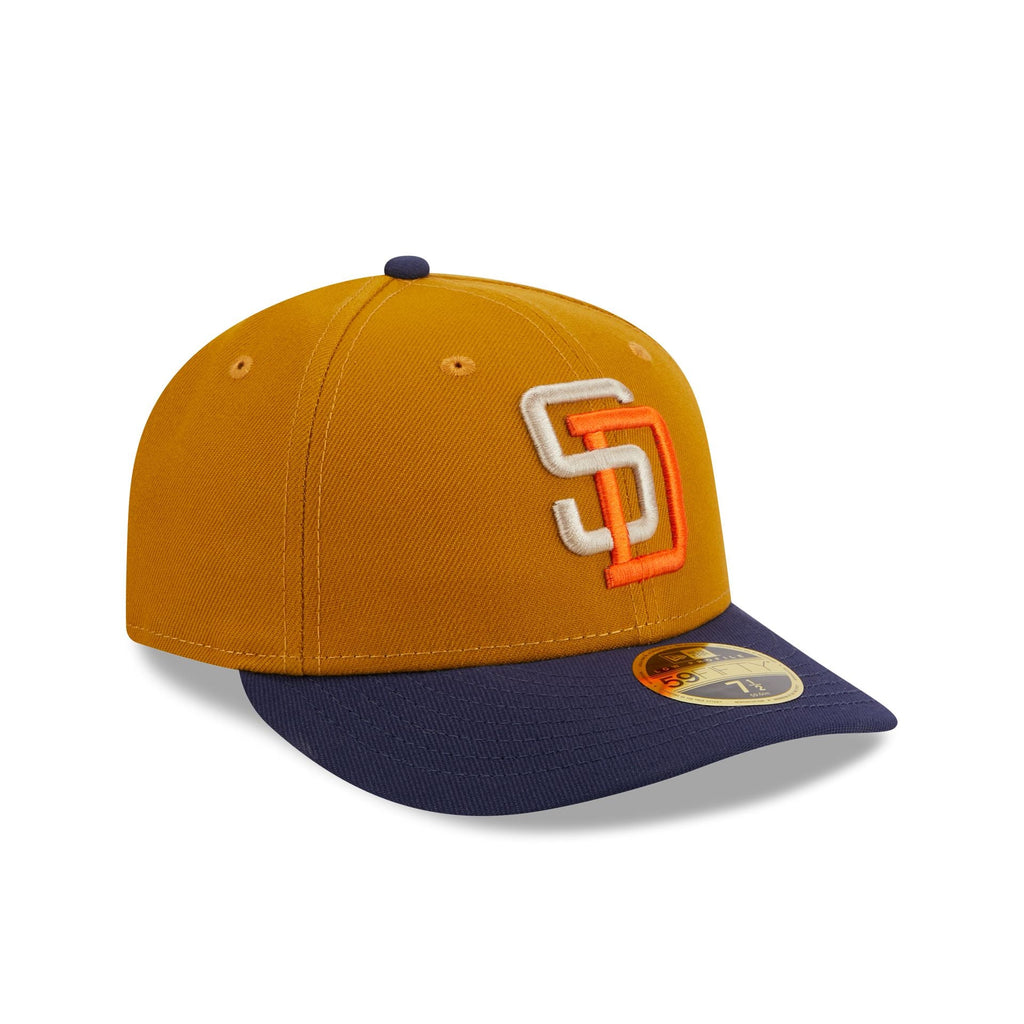 New Era San Diego Padres Vintage Gold Low Profile 2023 59FIFTY Fitted Hat
