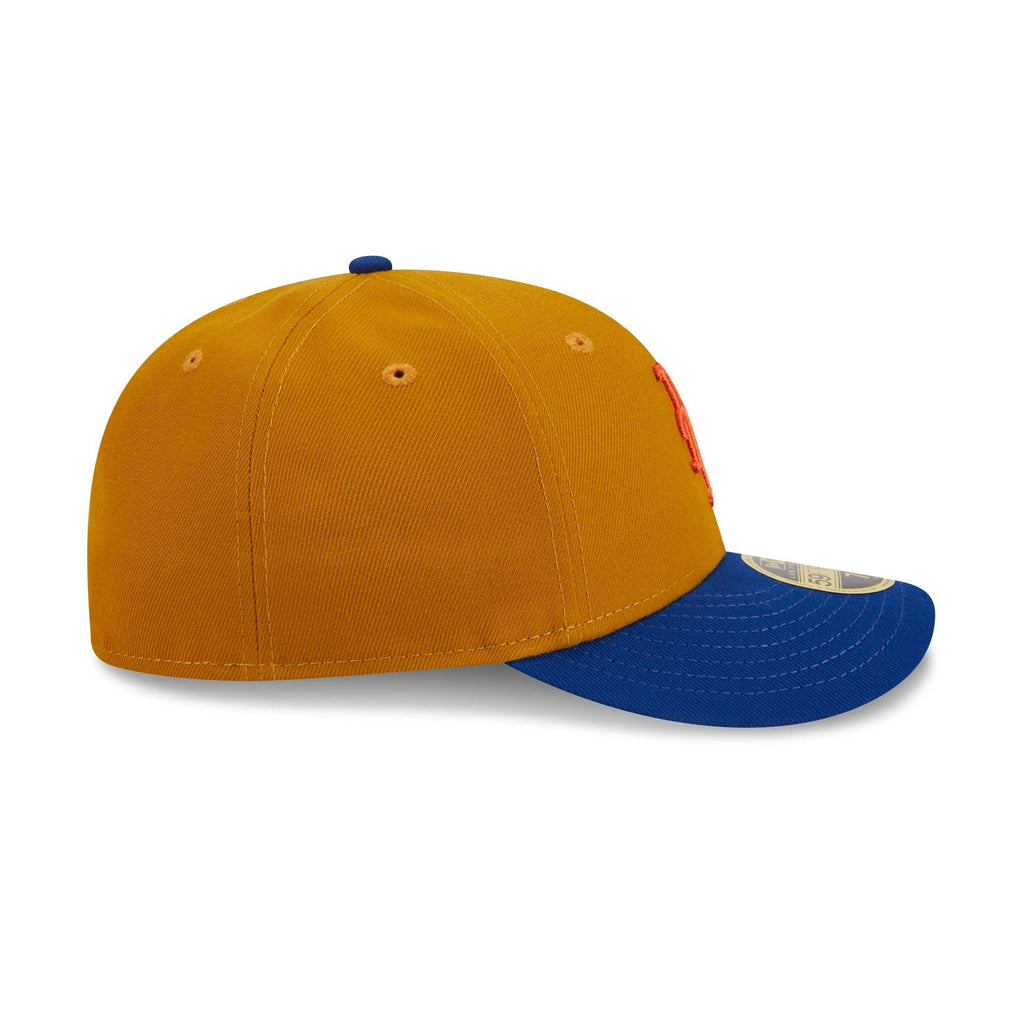 New Era New York Mets Vintage Gold Low Profile 2023 59FIFTY Fitted Hat