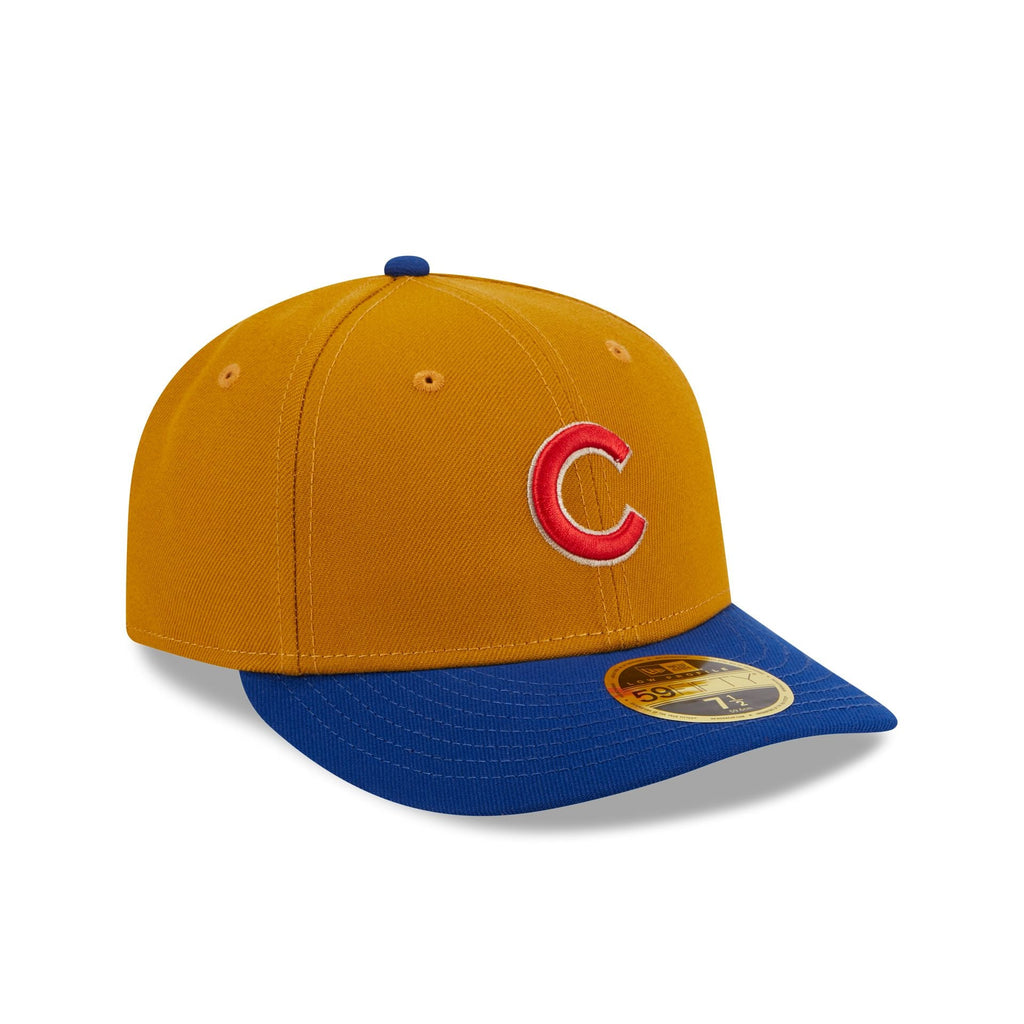 New Era Chicago Cubs Vintage Gold Low Profile 2023 59FIFTY Fitted Hat