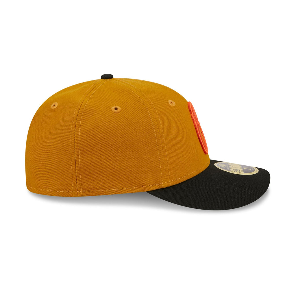 New Era Baltimore Orioles Vintage Gold Low Profile 2023 59FIFTY Fitted Hat