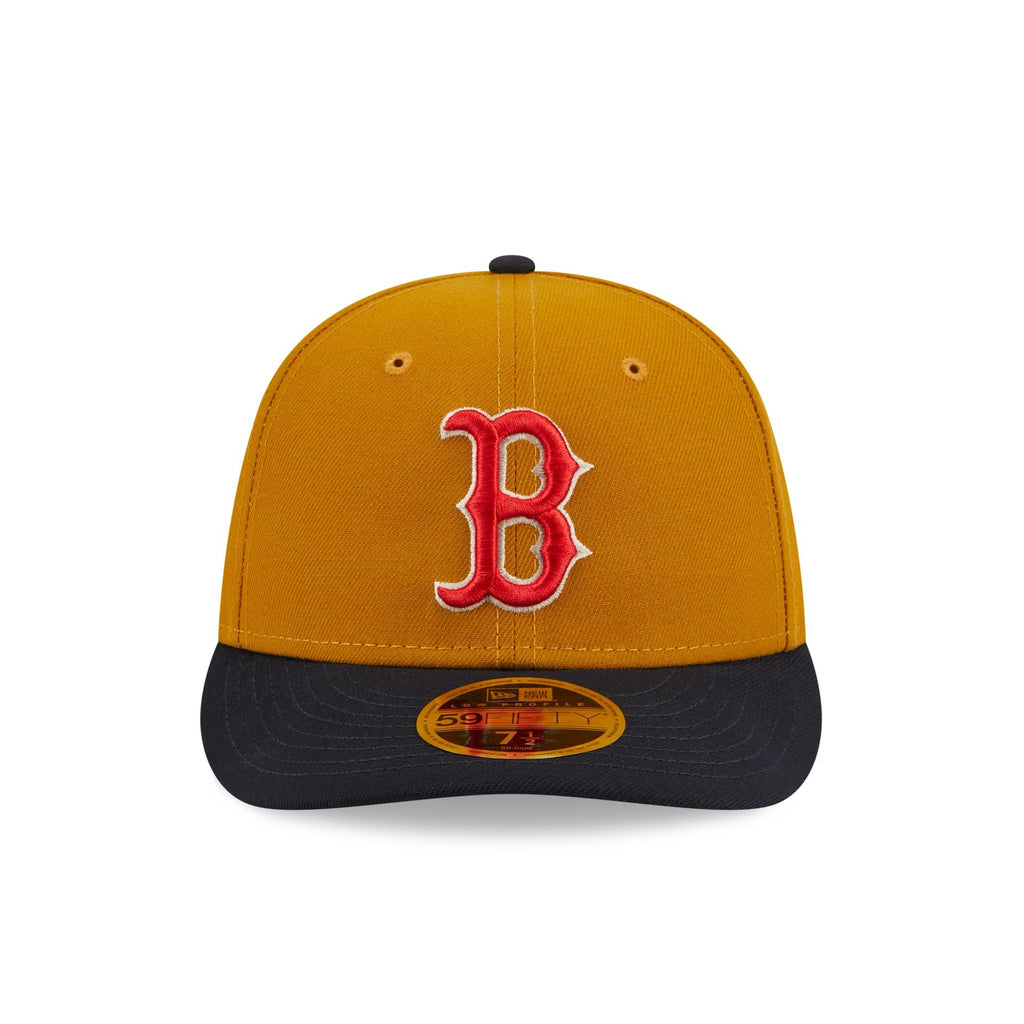New Era Boston Red Sox Vintage Gold Low Profile 2023 59FIFTY Fitted Hat