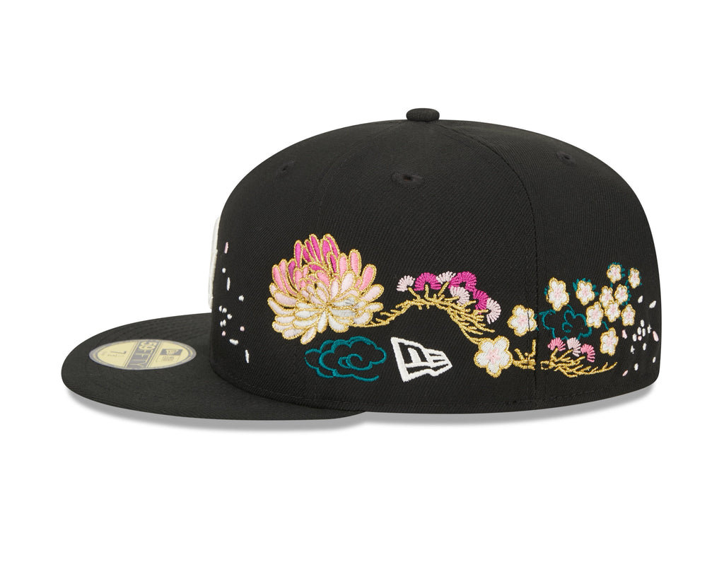 New Era Los Angeles Dodgers Black Cherry Blossom 2023 59FIFTY Fitted Hat