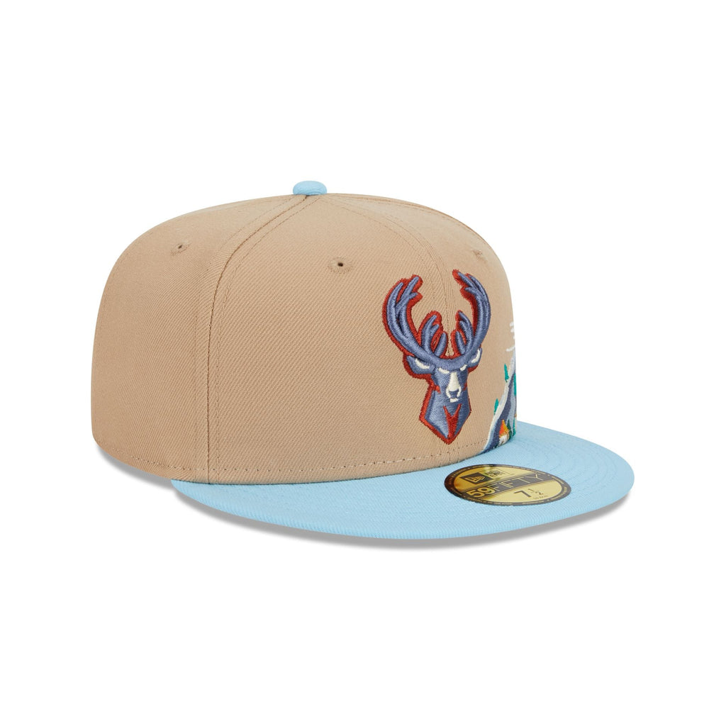 New Era Milwaukee Bucks Snowcapped 2023 59FIFTY Fitted Hat