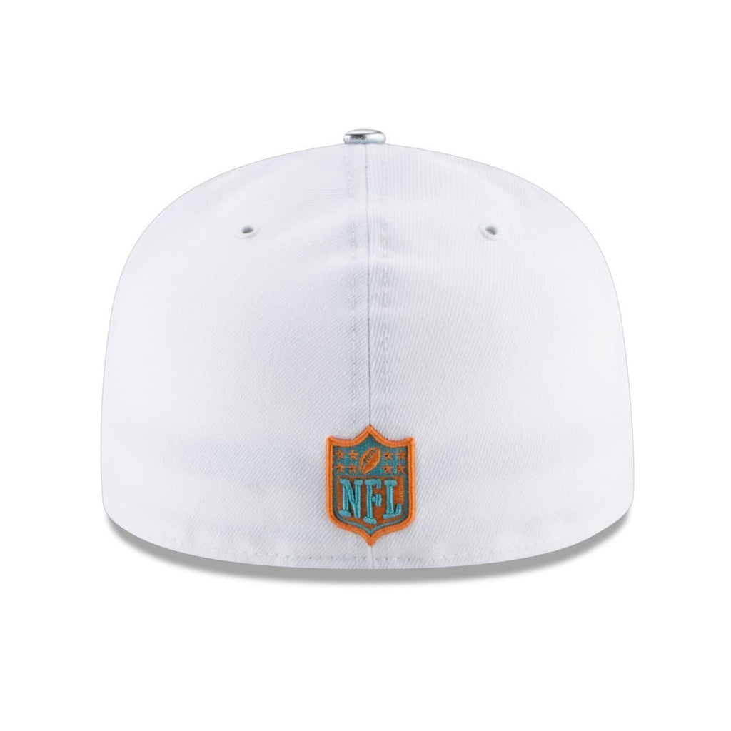 New Era NFL Miami Dolphins 2017 Draft On Stage 59Fifty Fitted Cap, Size 7 3/4, White