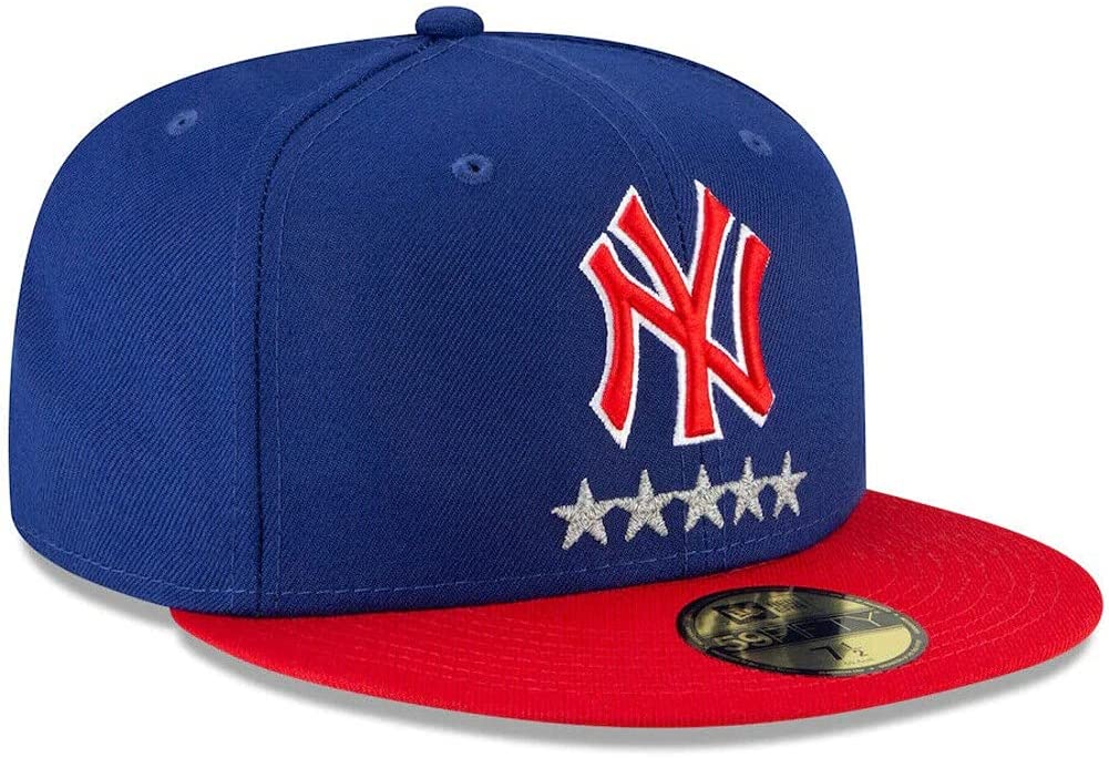 New Era New York Yankees Royal Blue/Red 5 Stars 59FIFTY Fitted Hat