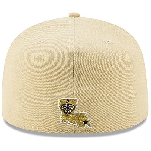 New Era New Orleans Saints Gold Omaha 59FIFTY Fitted Hat