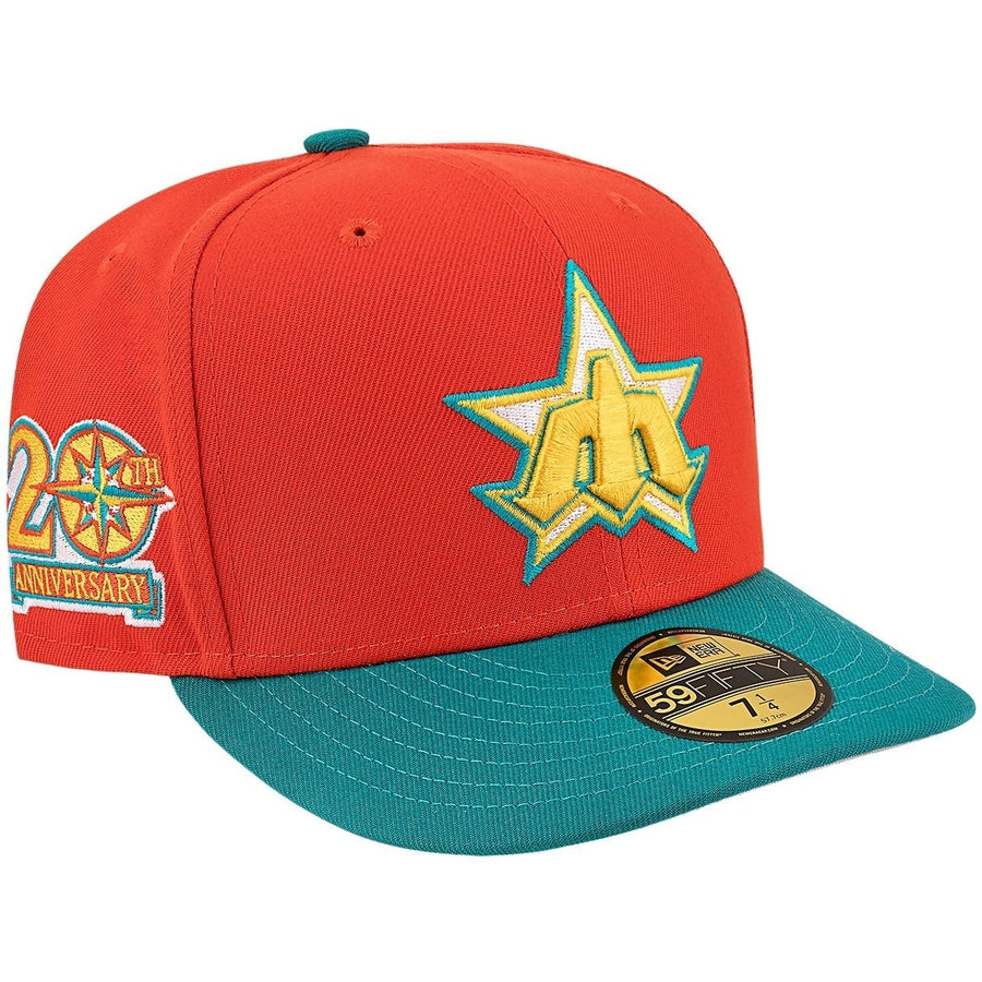 New Era Seattle Mariners Orange/Teal 20th Anniversary 59FIFTY Fitted Hat