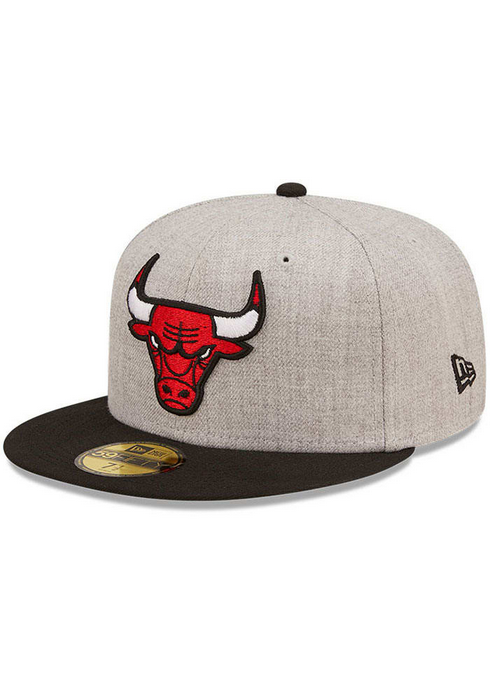 New Era Chicago Bulls Heather Grey 59FIFTY Fitted Hat
