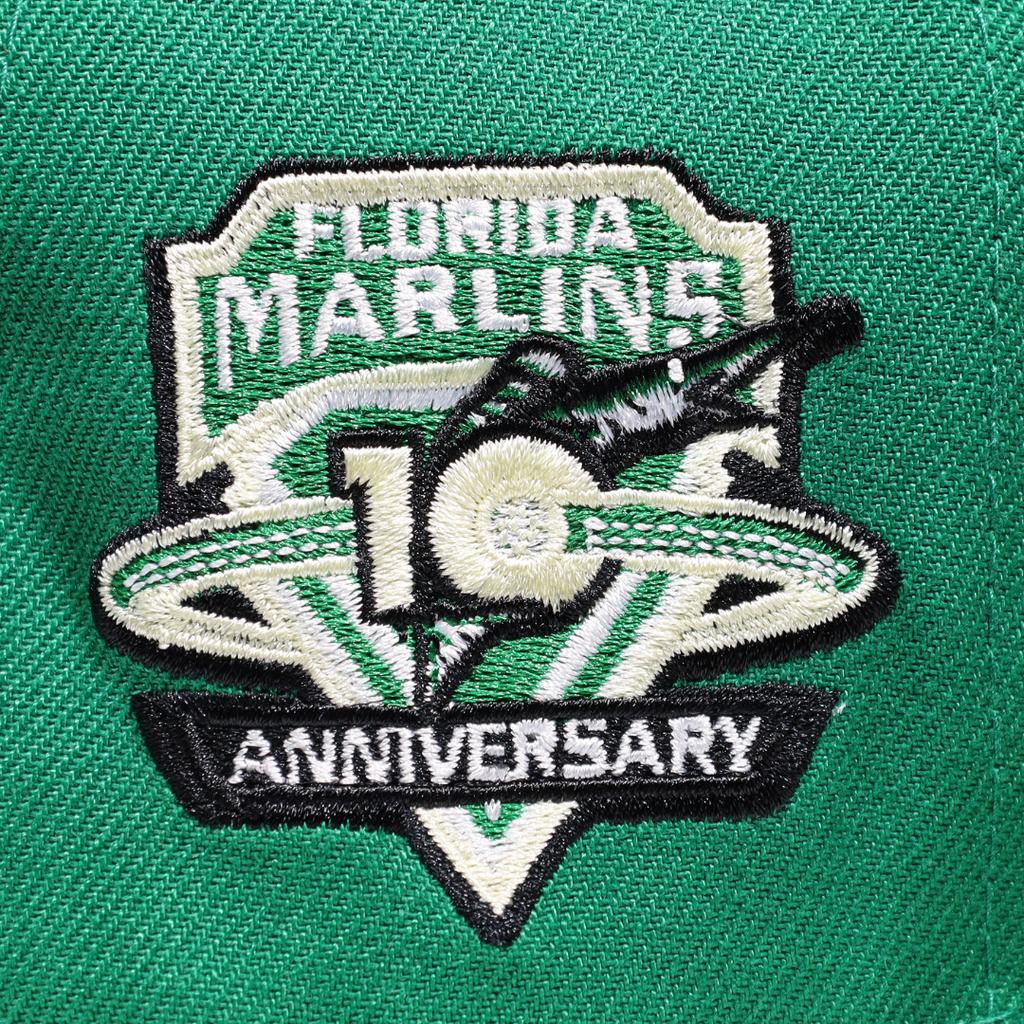 New Era Florida Marlins Green/Soft Yellow UV 10th Anniversary 59FIFTY Fitted Hat