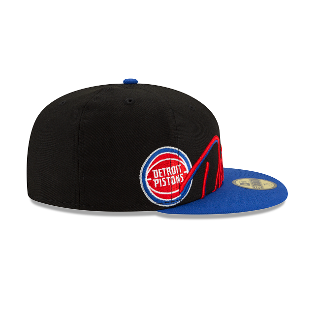 New Era Detroit Pistons Cursive 59FIFTY Fitted Hat