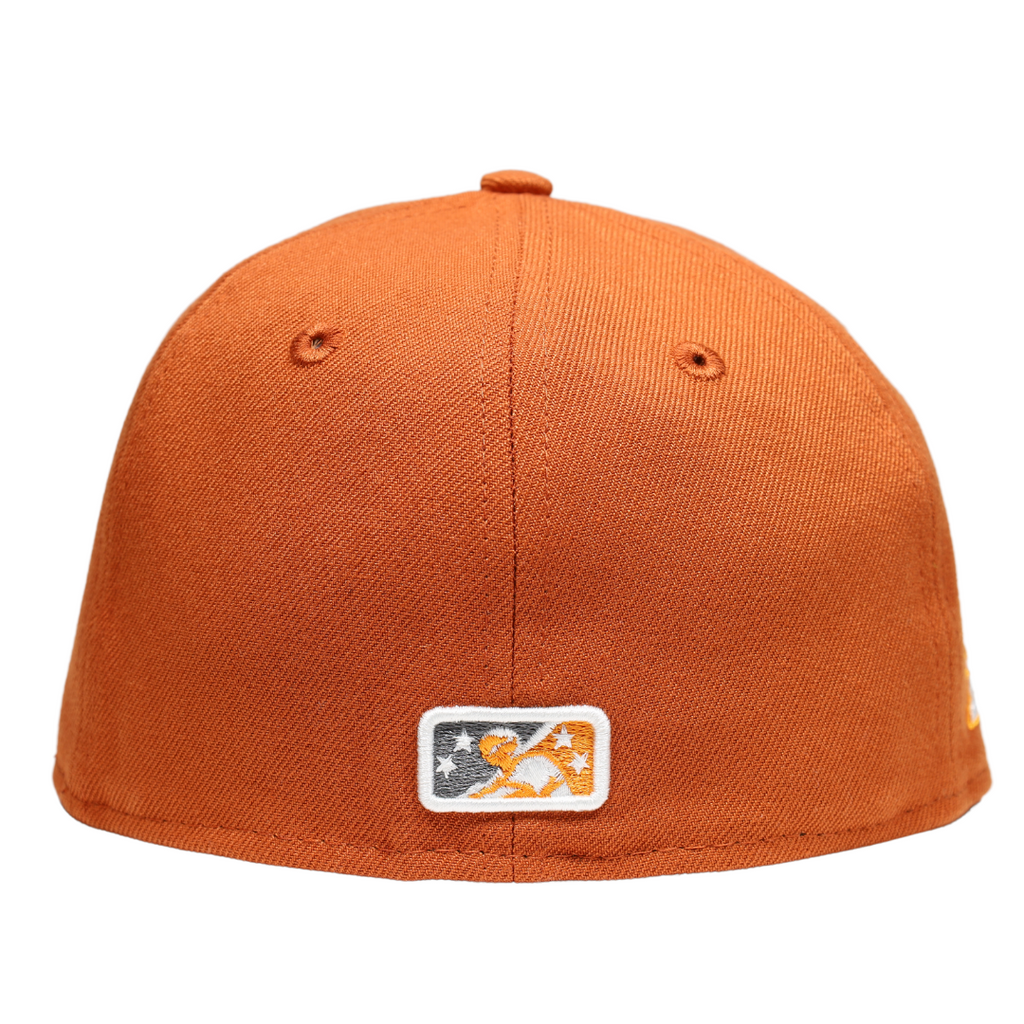 New Era Buffalo Bisons Rust Orange Buster Orange UV 59FIFTY Fitted Hat