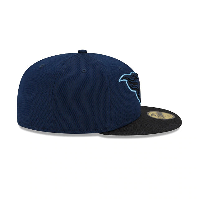 New Era Tennessee Titans NFL Sideline Road 2021 Navy Blue 59FIFTY Fitted Hat