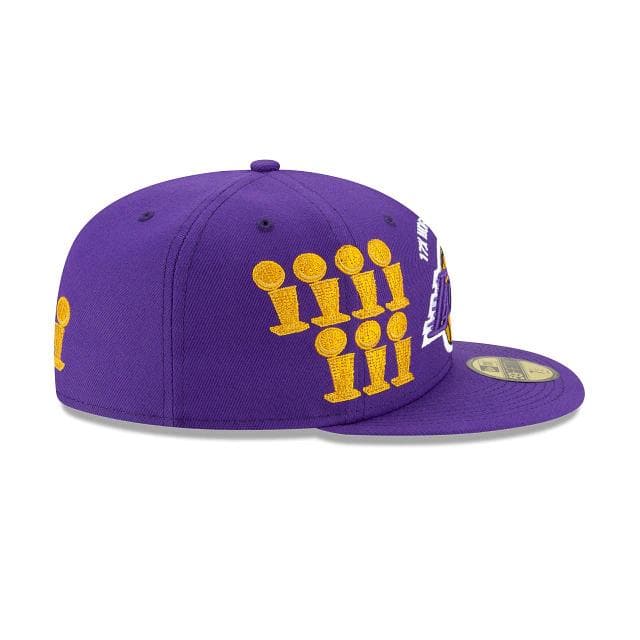 New Era Los Angeles Lakers Custom Trophy 2021 59FIFTY Fitted Hat