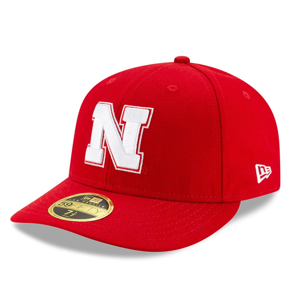 New Era Nebraska Huskers Scarlet Basic Low Profile 59FIFTY Fitted Hat