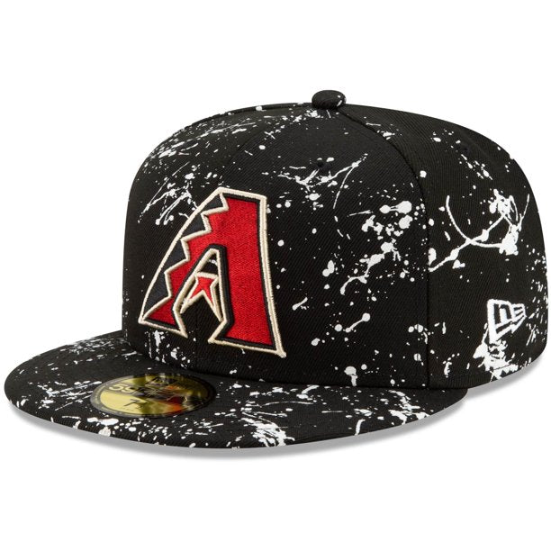 New Era Arizona Diamondbacks Black Splatter 59FIFTY Fitted Hat