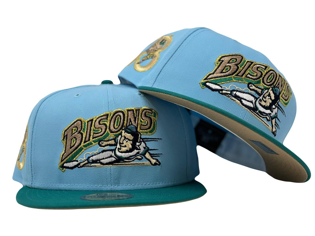 New Era Buffalo Bisons Doscientos Blue/Northwest Green 59FIFTY Fitted Hat