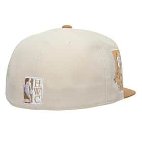 Mitchell & Ness Phoenix Suns Sandman Cream/Light Brown Hardwood Classics Fitted Hat
