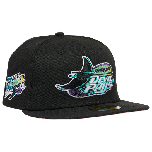 New Era Tampa Bay Rays Black 1998 Inaugural Season 59FIFTY Fitted Hat