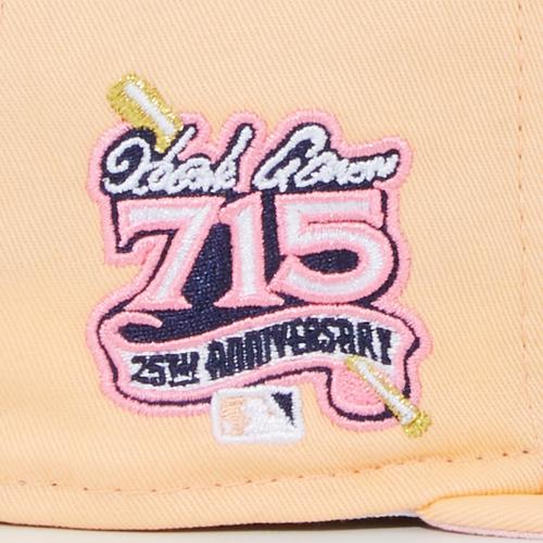 New Era Atlanta Braves Peach 25th Anniversary Pink Under Brim 59FIFTY Fitted Hat
