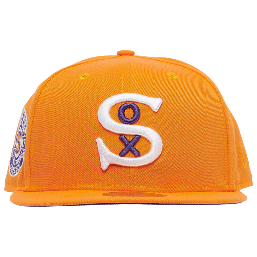 New Era Orange Chicago White Sox  Purple Undervisor 59FIFTY Fitted Hat
