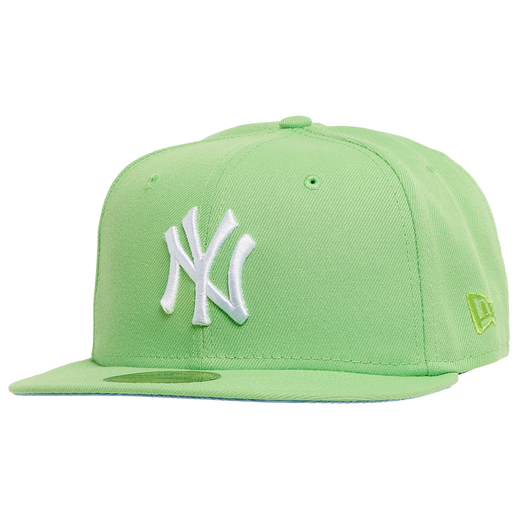 New Era New York Yankees Lime Green World Series Icy Undervisor 59FIFTY Fitted Hat