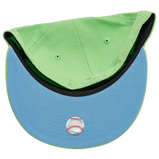 New Era New York Yankees Lime Green World Series Icy Undervisor 59FIFTY Fitted Hat