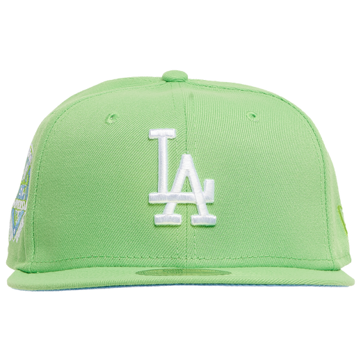 New Era Los Angeles Dodgers Lime Green 50th Anniversary Icy Undervisor 59FIFTY Fitted Hat