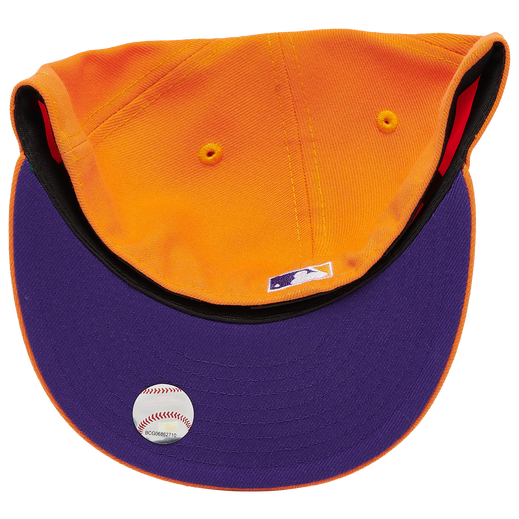 New Era Orange Houston Astros Purple Undervisor 59FIFTY Fitted Hat