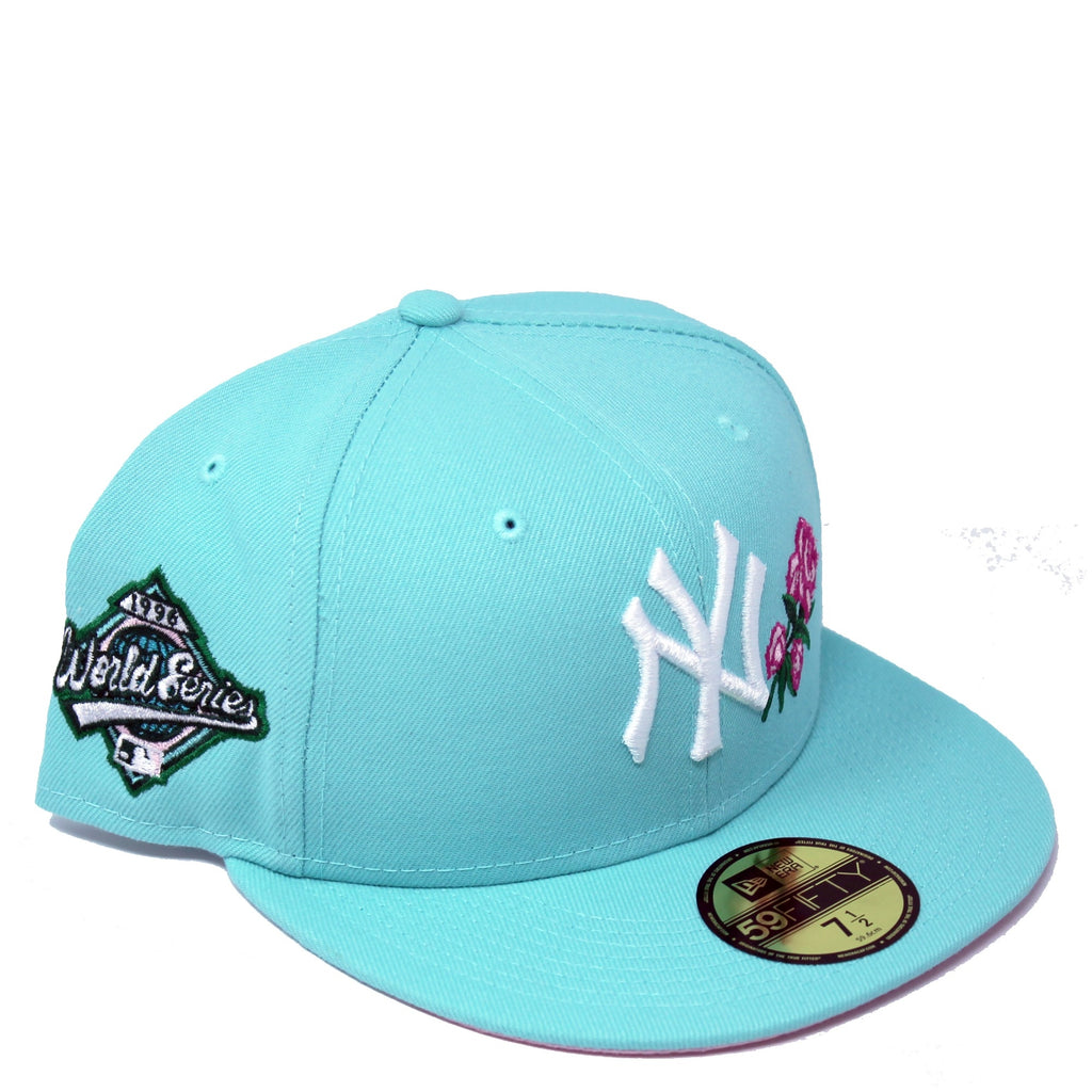 New Era New York Yankees Mint 1996 World Series Pink Rose 59FIFTY Fitted Hat