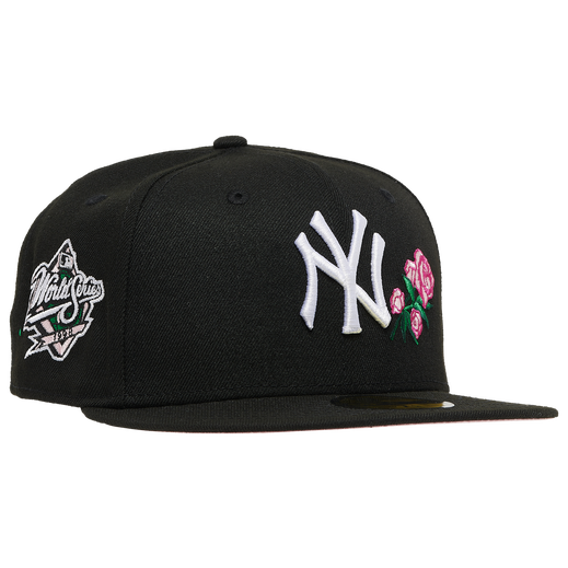 New Era New York Yankees Black/Pink Rose 59FIFTY Fitted Hat