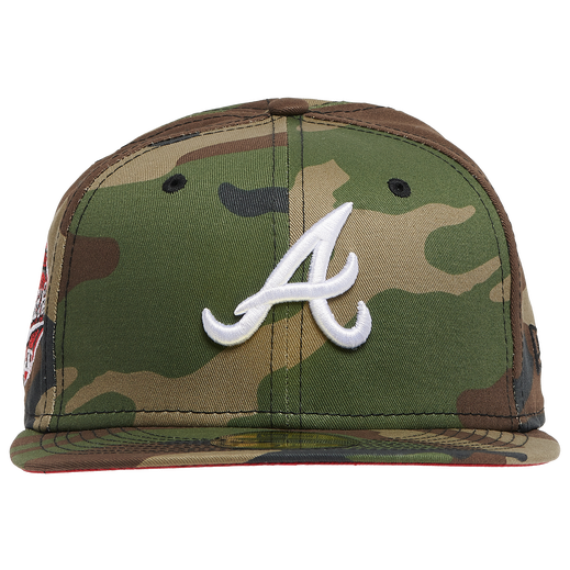 New Era Atlanta Braves Camouflage 1995 World Series Red Undervisor 59FIFTY Fitted Hat