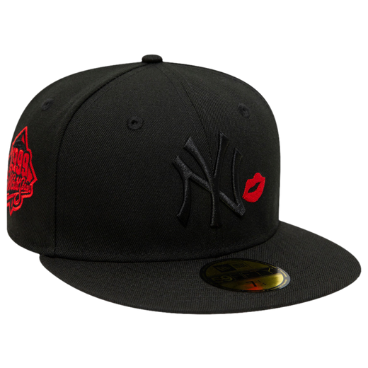 Black and red yankees hat sales