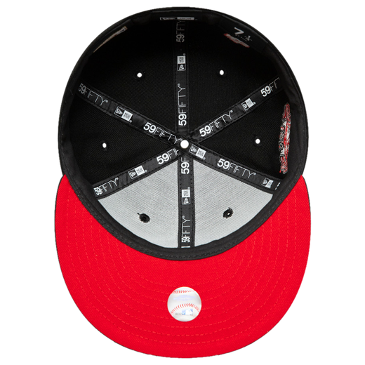 New Era Los Angeles Dodgers Black Red Lips Kiss 59FIFTY Fitted Hat