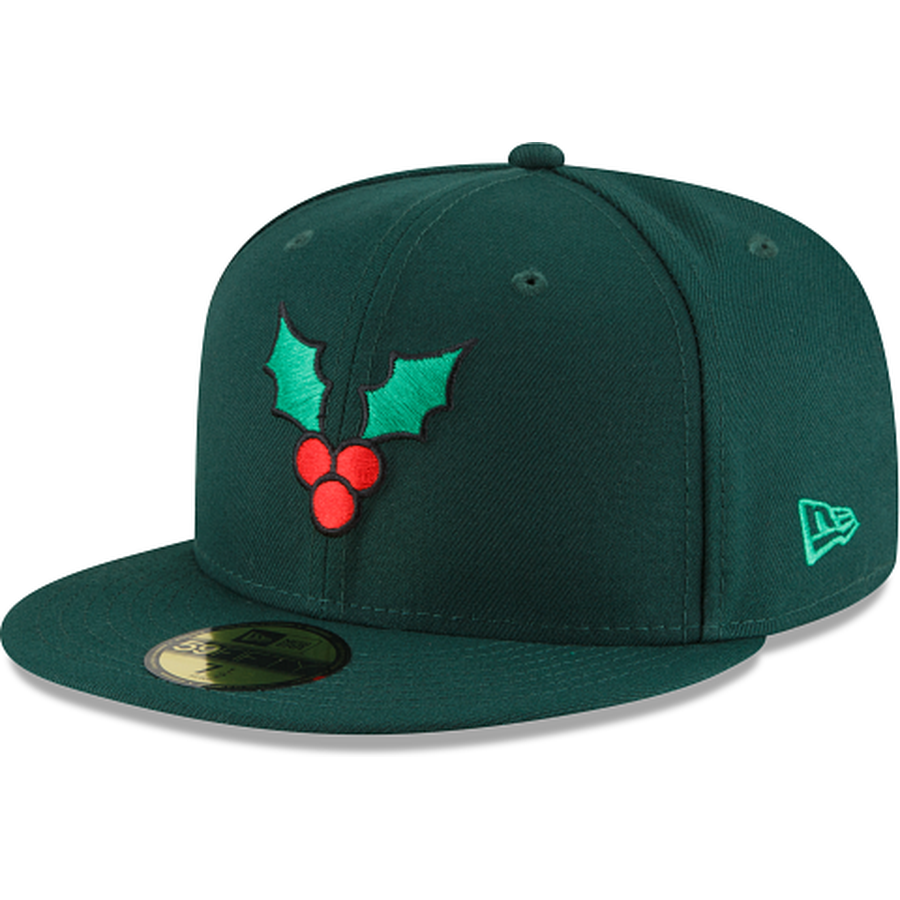 New Era Holly Leaves Green/Red 2022 59FIFTY Fitted Hat
